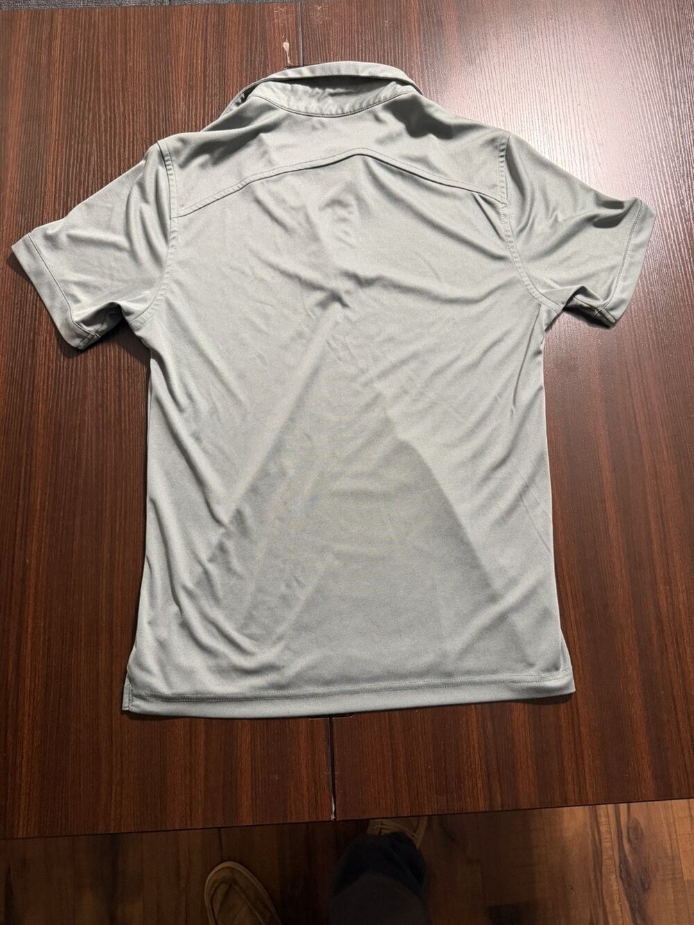 Ministry Of Supply Apollo Polo Shirt Mens L Gray Short Sleeve Breathable